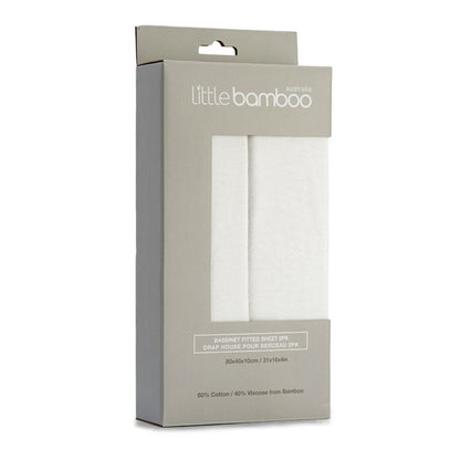 Little Bamboo Jersey Fitted Bassinet Sheet 2pk