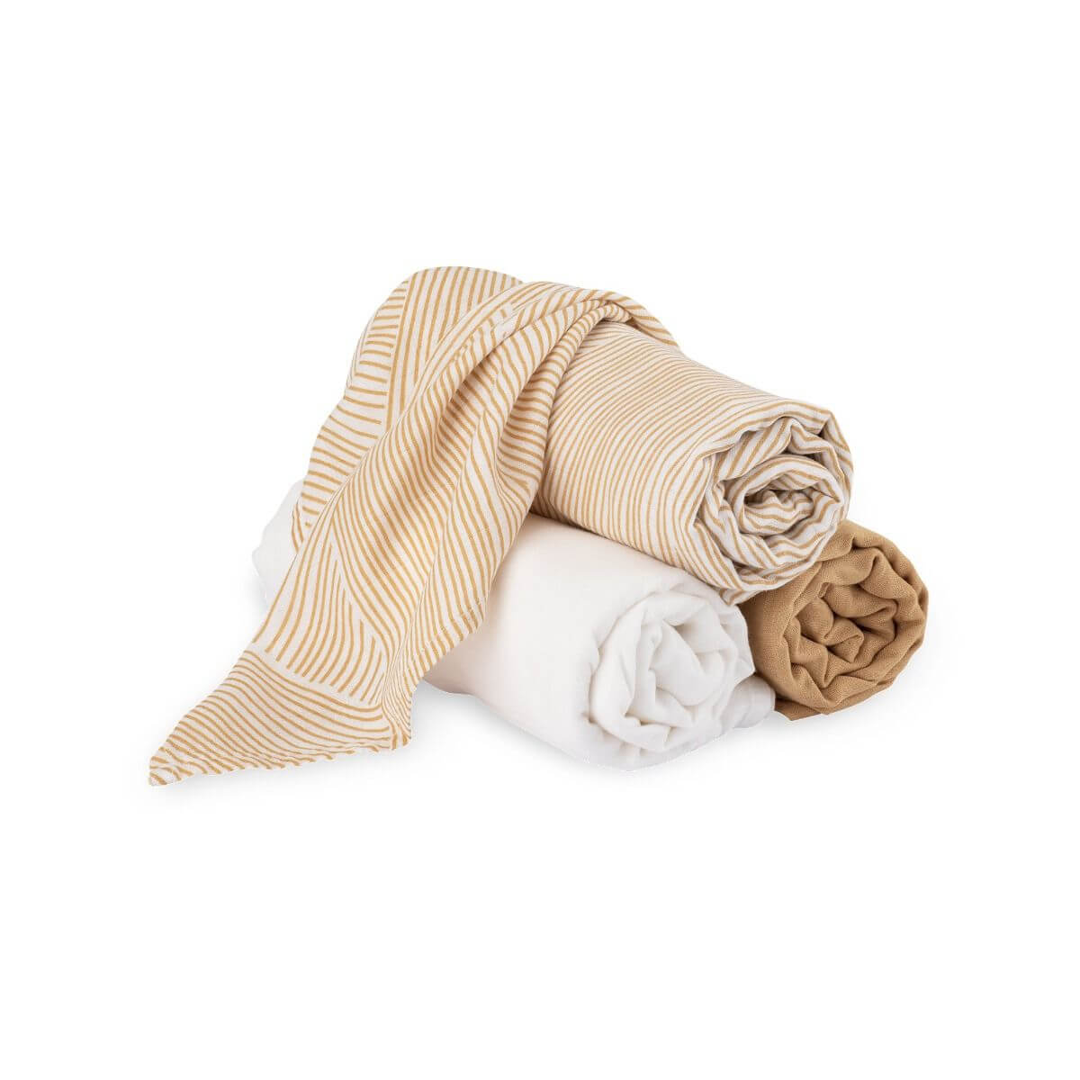 Little Bamboo Muslin Baby Wraps 3pk
