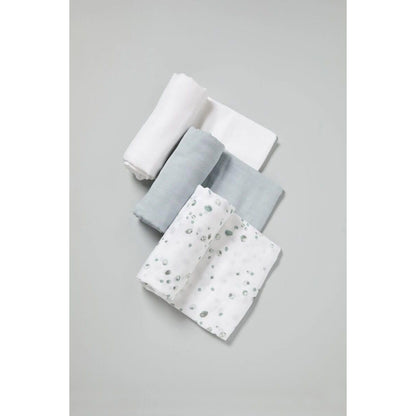 Little Bamboo Muslin Baby Wraps 3pk