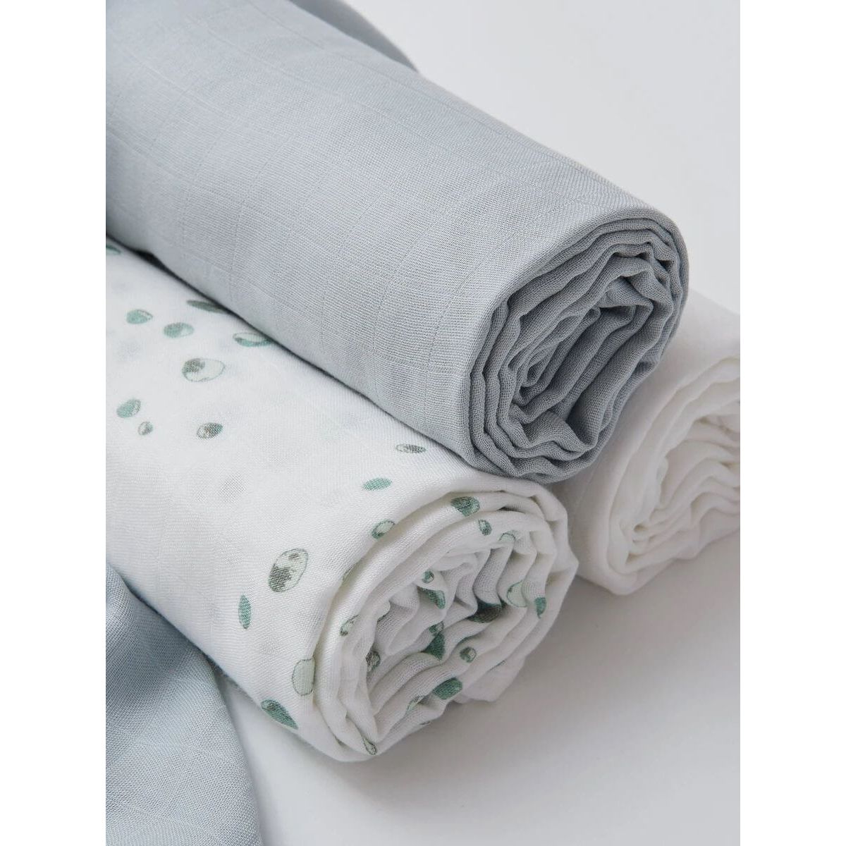 Little Bamboo Muslin Baby Wraps 3pk