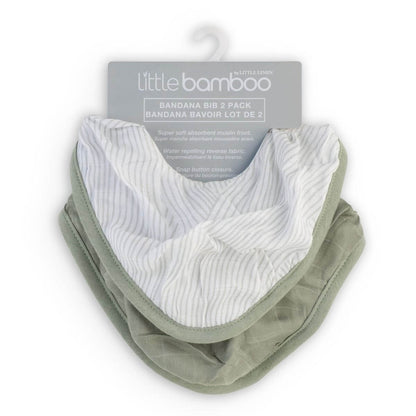 Little Bamboo Muslin Bib 2pk