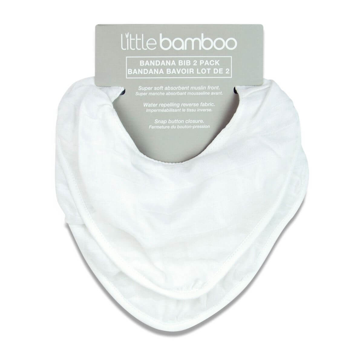Little Bamboo Muslin Bib 2pk