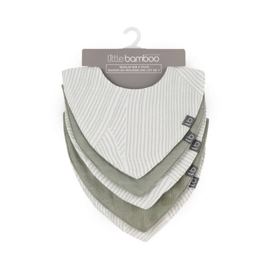 Little Bamboo Muslin Bib 5pk