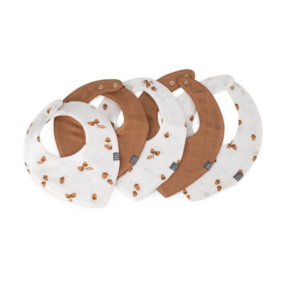 Little Bamboo Muslin Bib 5pk