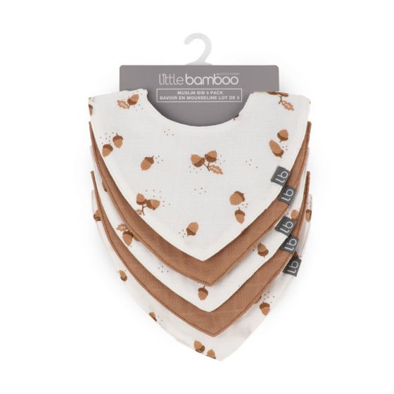Little Bamboo Muslin Bib 5pk