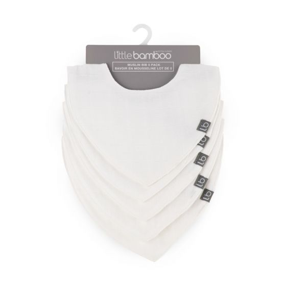 Little Bamboo Muslin Bib 5pk