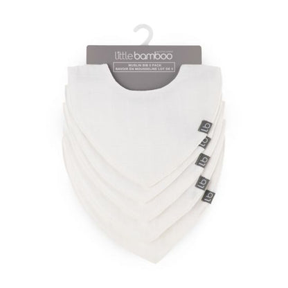 Little Bamboo Muslin Bib 5pk