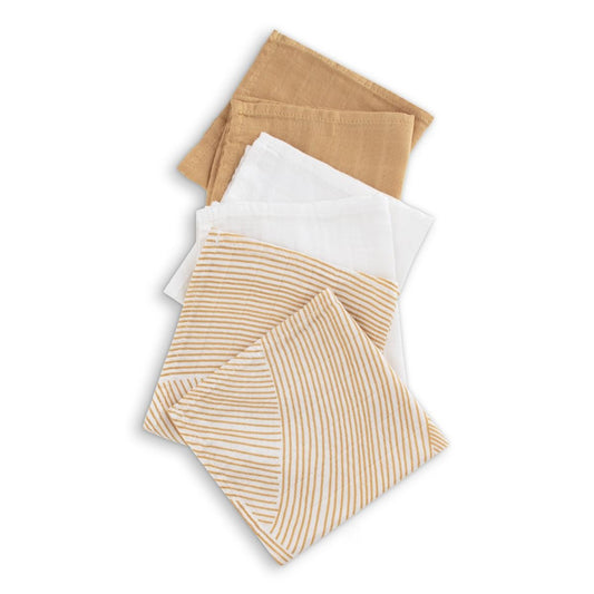 Little Bamboo Muslin Wash Cloths 6pk