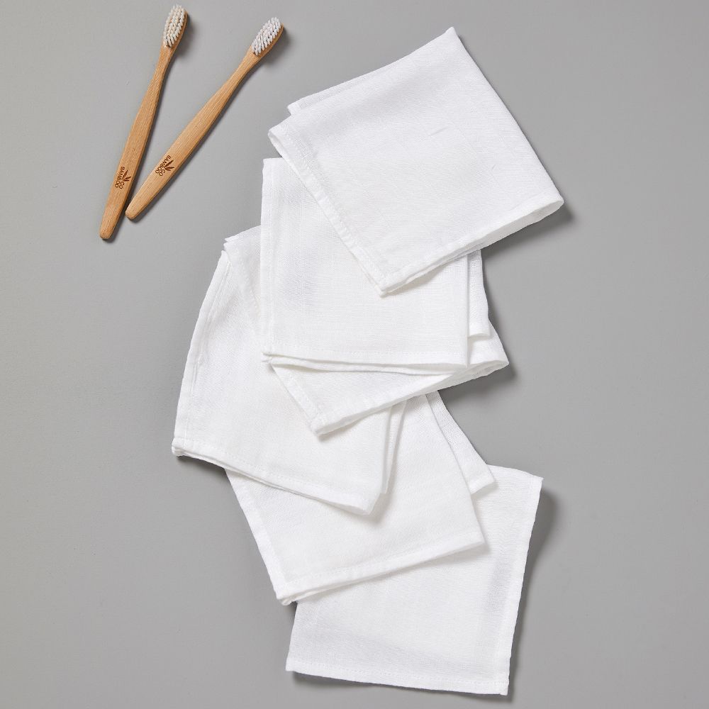 Little Bamboo Muslin Wash Cloths 6pk