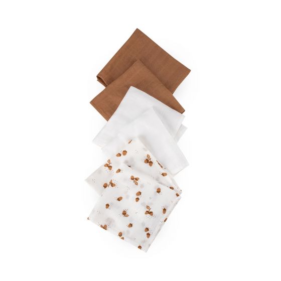 Little Bamboo Muslin Wash Cloths 6pk