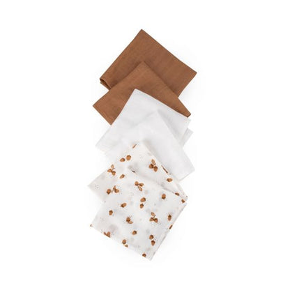 Little Bamboo Muslin Wash Cloths 6pk