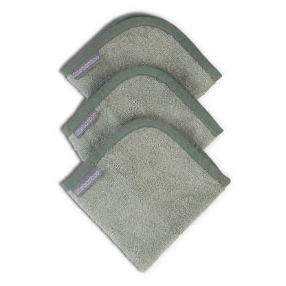 Little Bamboo Towelling Washers 3pk