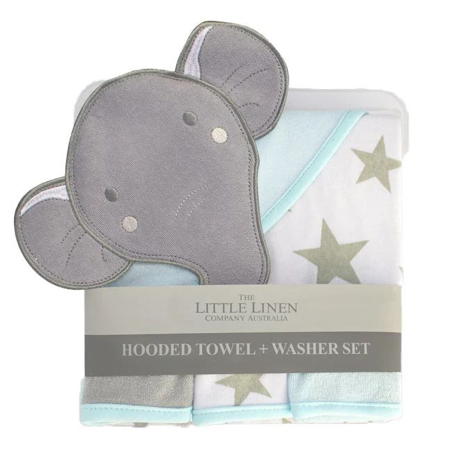 Little Linen Hooded Towel &amp; Washers