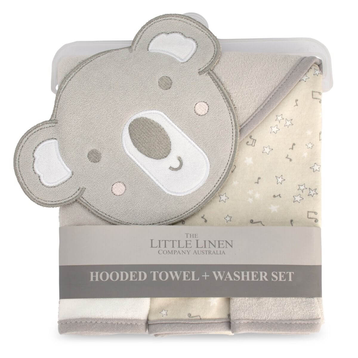 Little Linen Hooded Towel &amp; Washers