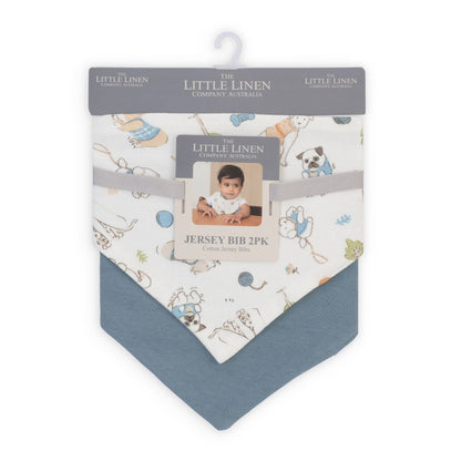 Little Linen Jersey Bib 2pk