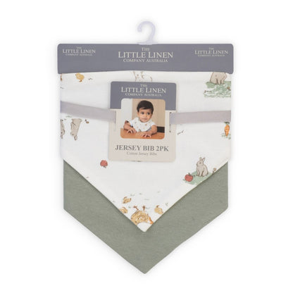 Little Linen Jersey Bib 2pk