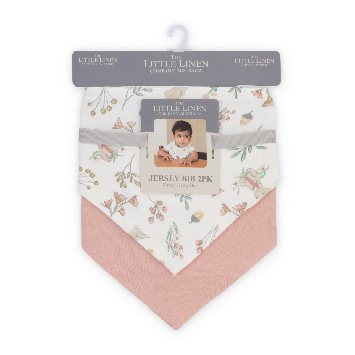 Little Linen Jersey Bib 2pk