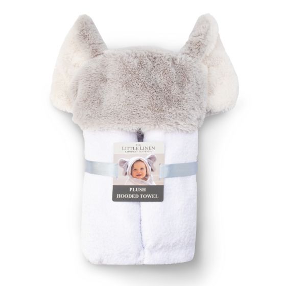 Little Linen Plush Hooded Towel