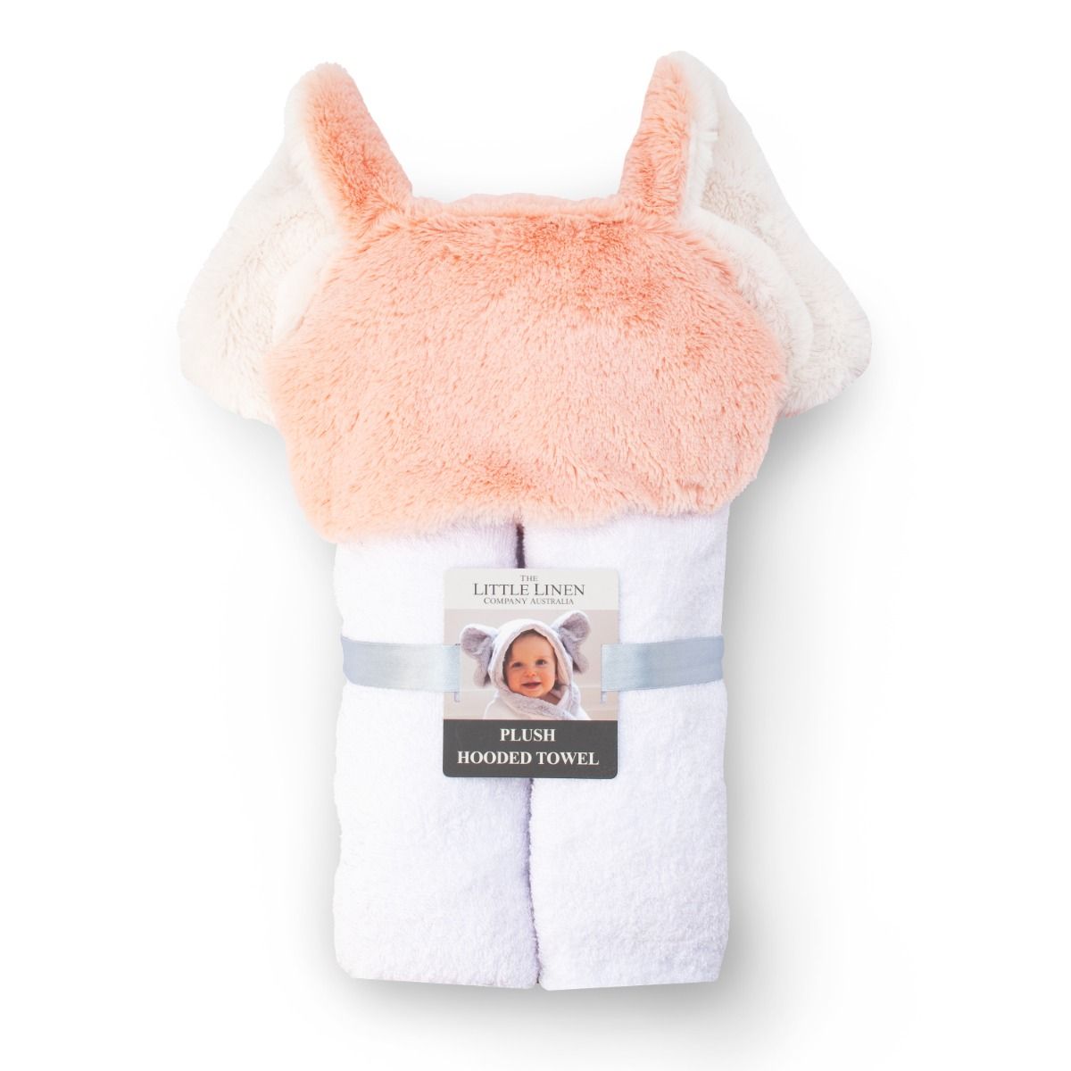 Little Linen Plush Hooded Towel