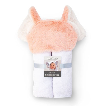 Little Linen Plush Hooded Towel