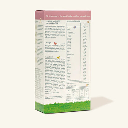 LittleOak Natural Goat Milk Infant Formula 6 x 30g Sachets (Stage 1/0-6m)