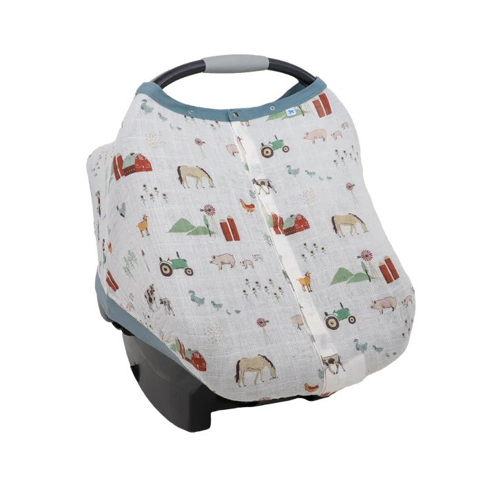 Little Unicorn Muslin Car Seat Canopy V2