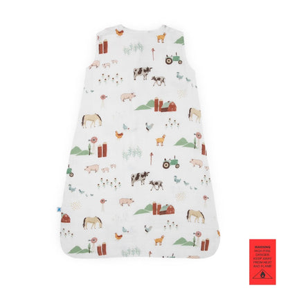 Little Unicorn Cotton Muslin Sleeping Bag Farmyard