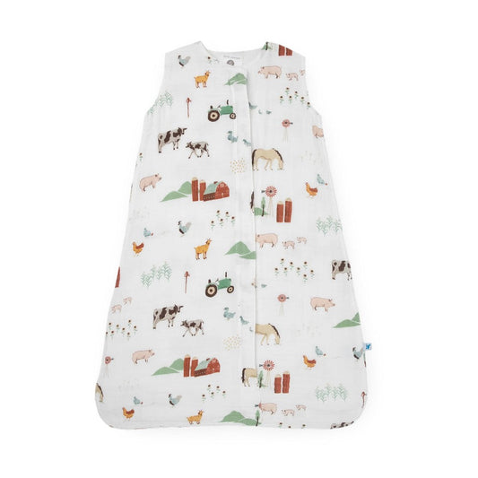 Little Unicorn Cotton Muslin Sleeping Bag Farmyard