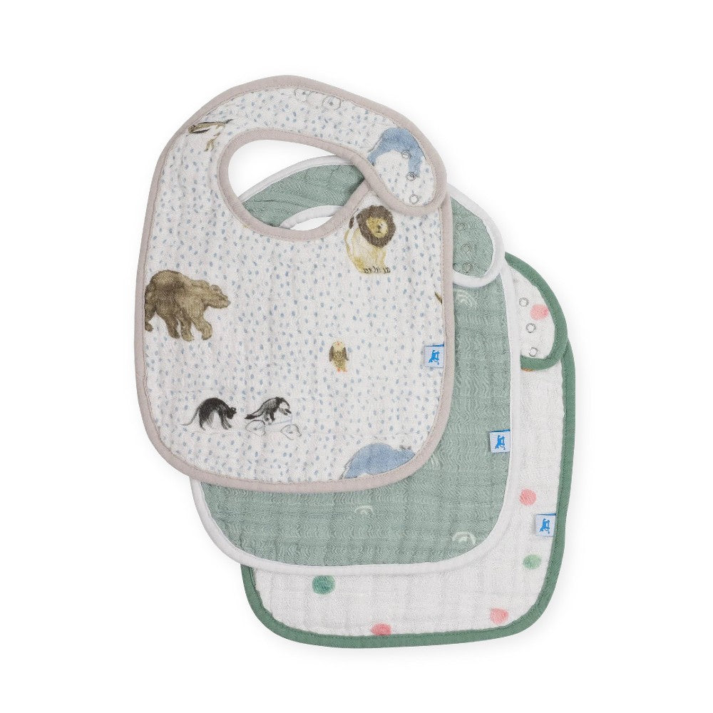 Little Unicorn Muslin Classic Bib 3pk
