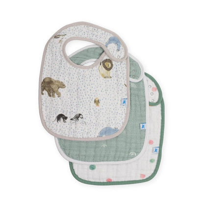 Little Unicorn Muslin Classic Bib 3pk