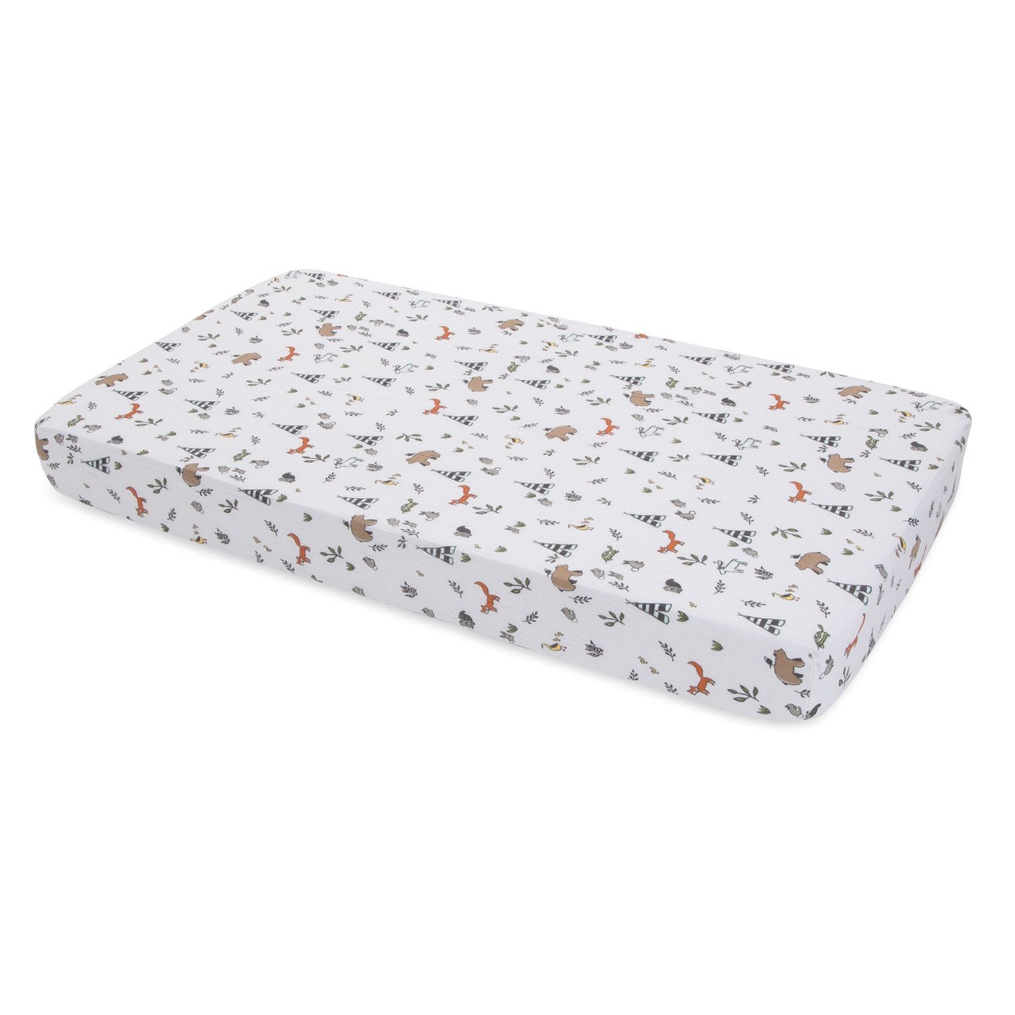 Little Unicorn Cotton Muslin Fitted Cot Sheet