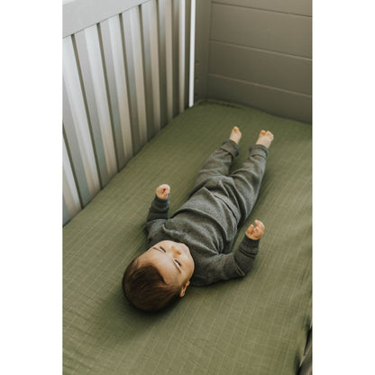 Little Unicorn Cotton Muslin Fitted Cot Sheet