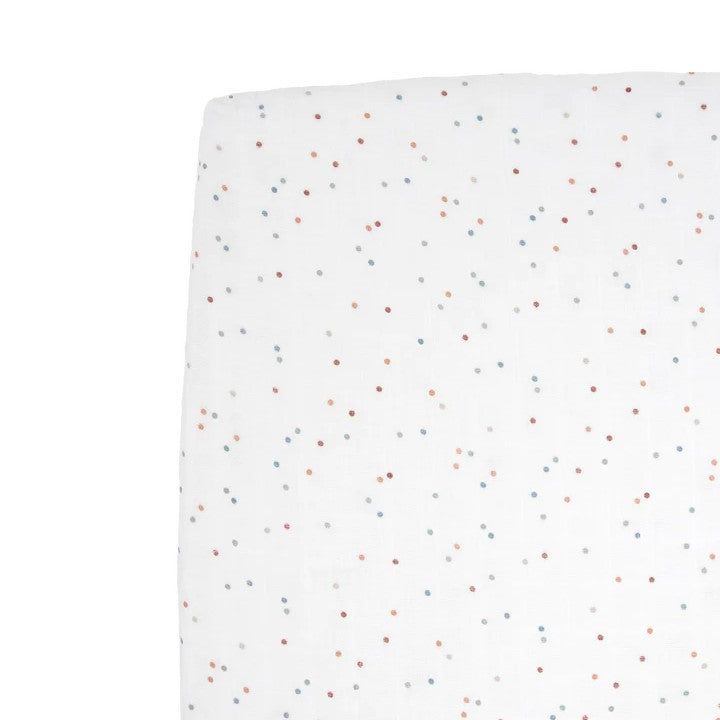 Little Unicorn Cotton Muslin Fitted Cot Sheet