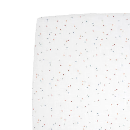 Little Unicorn Cotton Muslin Fitted Cot Sheet