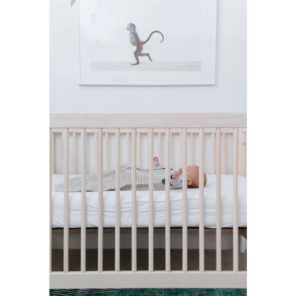 Little Unicorn Cotton Muslin Sleeping Bag Grey Stripe