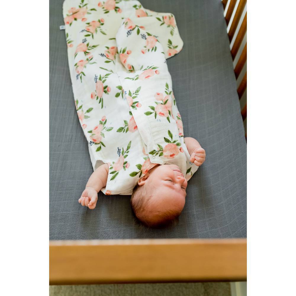 Little Unicorn Cotton Muslin Sleeping Bag Watercolour Roses