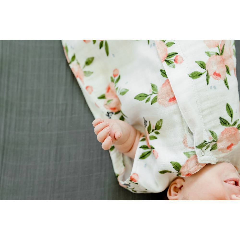 Little Unicorn Cotton Muslin Sleeping Bag Watercolour Roses
