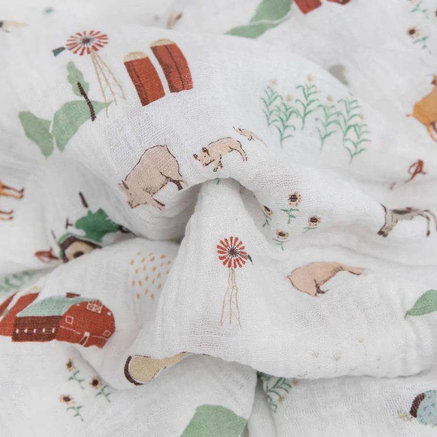 Little Unicorn Cotton Muslin Swaddle 1pk
