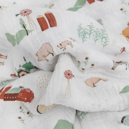 Little Unicorn Cotton Muslin Swaddle 1pk
