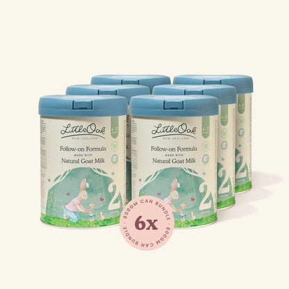 LittleOak 6x 800g Can Bundle - Natural Goat Milk Follow-on Formula