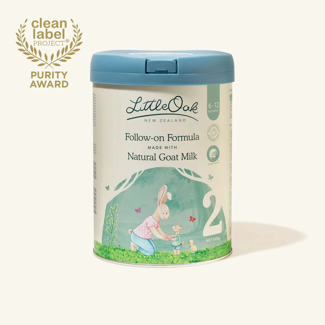 LittleOak Natural Goat Milk Follow-on Formula with Olive Oil Can 800g (Stage 2/6-12m)