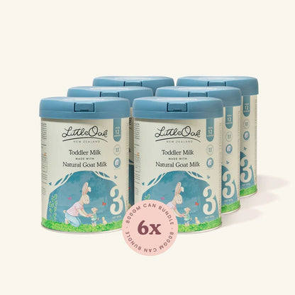 LittleOak 6x 800g Can Bundle - Natural Goat Milk Toddler Milk