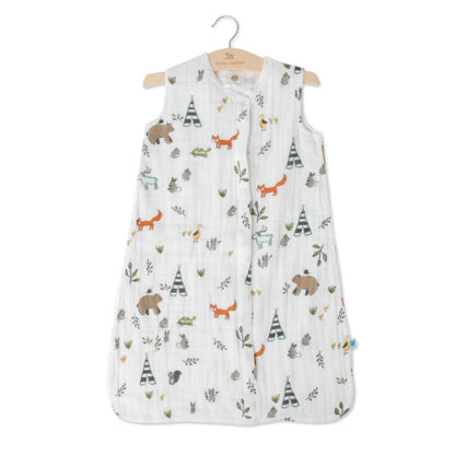 Little Unicorn Cotton Muslin Sleeping Bag Forest Friends