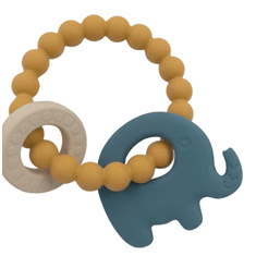 Living Textiles Playground Silicone Elephant Teether