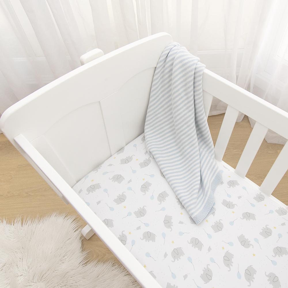 Living Textiles Bassinet Fitted Sheets 2pk Mason - Clearance