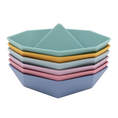 Living Textiles Playground Silicone Origami Bath Boats 6pk