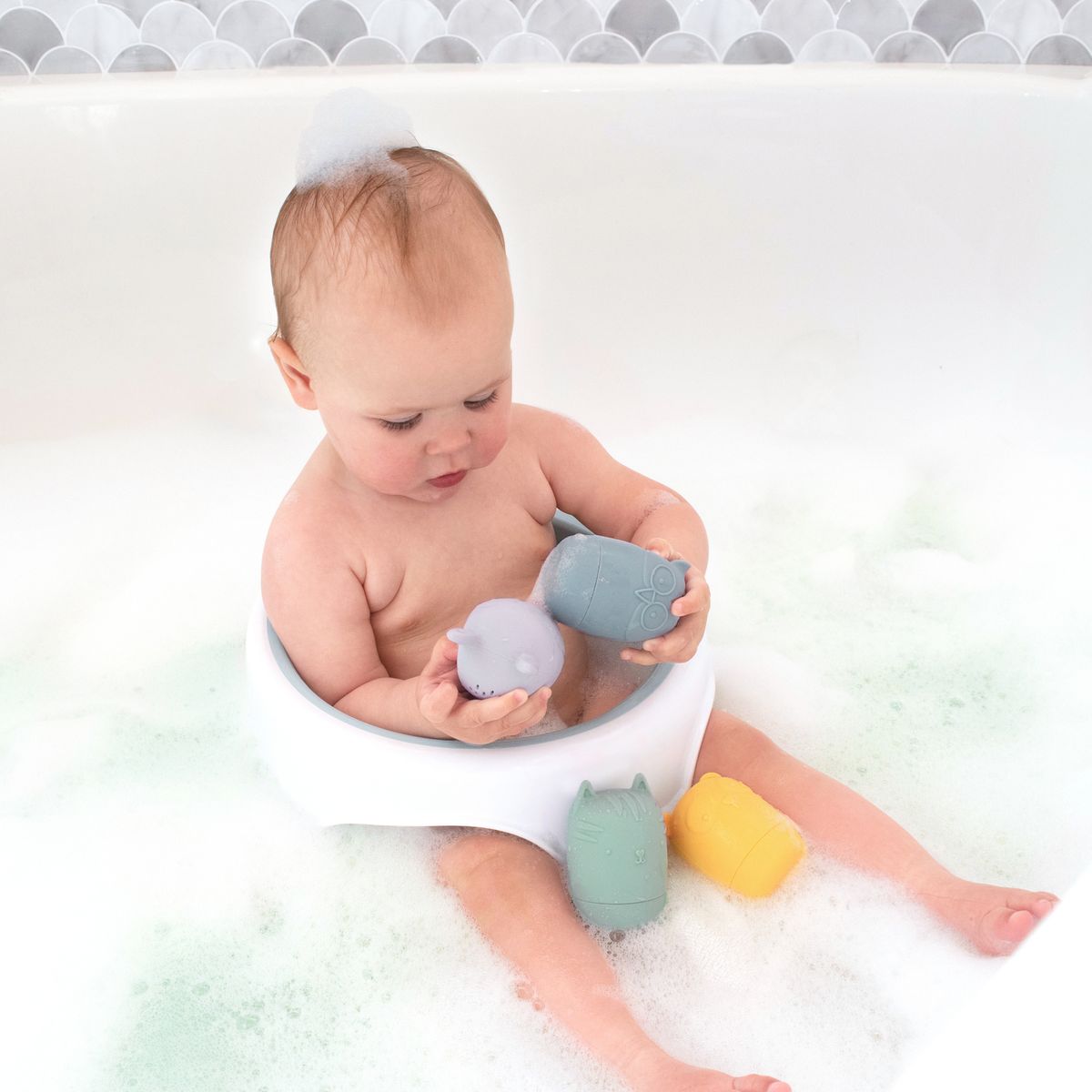 Living Textiles Playground Silicone Bath Buddies 4pk