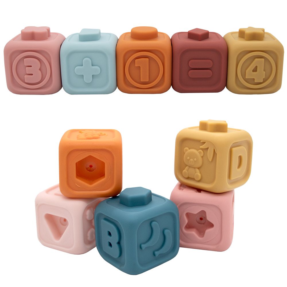 Living Textiles Playground Silicone My First Learning Blocks