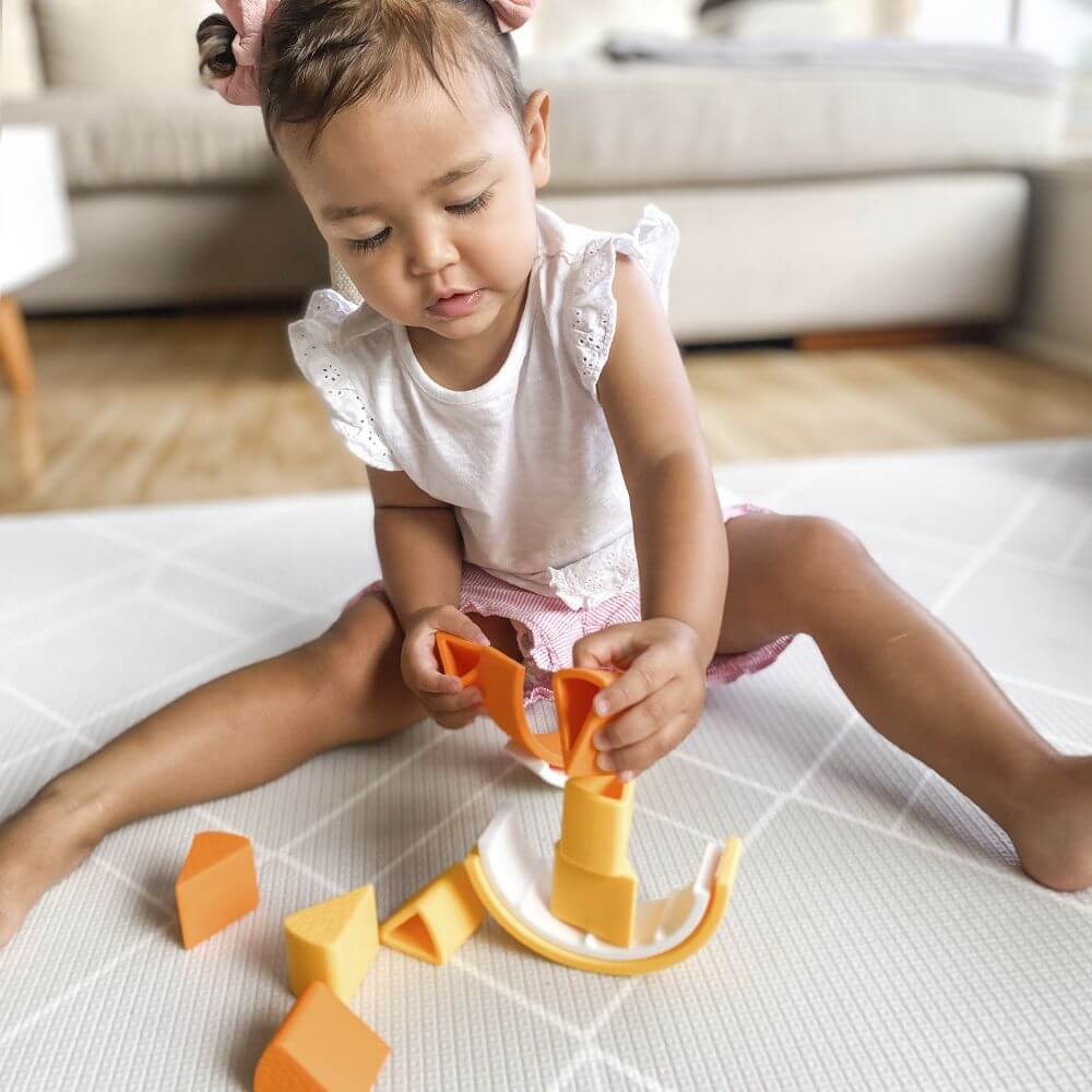 Living Textiles Playground Silicone Citrus Fruit Stacking Puzzle