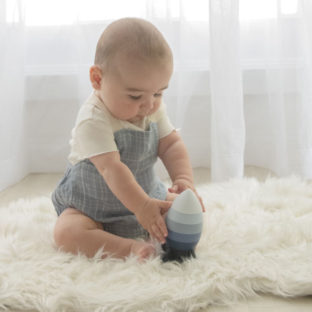 Living Textiles Playground Silicone Rocket Stacking Puzzle